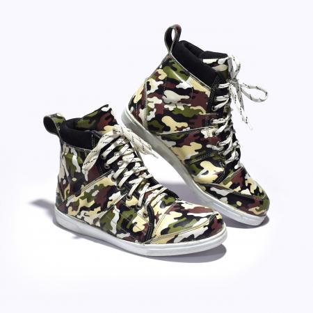 SCARPE SNEAKERS PROFIRST IN PELLE (VERDE CAMO)