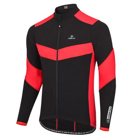 Leader Winter Cycling Jersey Red