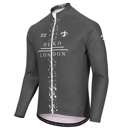 New Winter Cycling Jersey Grey