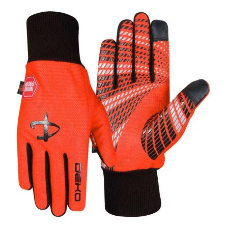 Windproof Cycling Gloves Orange