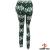 Womens Fitness Leggings White/Black/Green