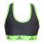 Ladies Gym Yoga Bra Green/Grey