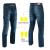 Motorcycle Motorbike Mens Denim Jeans Trouser Hip & Knee Armour Lined CE Pants