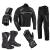 PROFIRST MOTORCYCLE SUIT BOOTS & GLOVES (GREY)

Motorcycle Armoured Waterproof Jacket
Mens Motorbike Waterproof Jacket in 600d Cordura Fabric Material
CE Approved Removable 
Leather Waterproof Long Ankle Boots
Premium Quality – 100% Real Leather & Waterproof Motorbike BootsShoulder and Elbow Armours
Motorbike Matching Gloves
Material: Combination of Cowhide Leather and Cordura Fabric