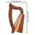 MUZIKKON O'CAROLAN HARP, 8 STRINGS ROSEWOOD CELTIC DRAGON						