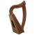 MUZIKKON O'CAROLAN HARP, 8 STRINGS ROSEWOOD CELTIC DRAGON						