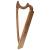 Muzikkon Gothic Harp 19 String Walnut