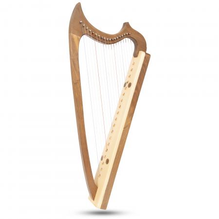 MUZIKKON GOTHIC HARP 19 STRINGS WALNUT