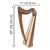 19 STRINGS CLADDAGH HARP WALNUT