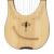 MUZIKKON LYRE HARP, 10 STRING ROSEWOOD ENGRAVED