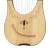 MUZIKKON LYRE HARP, 10 STRING ROSEWOOD ENGRAVED