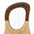 MUZIKKON LYRE HARP, 10 STRING ROSEWOOD ENGRAVED