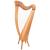 Muzikkon 28 String Claddagh Harp Ashwood