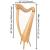 Muzikkon 28 String Claddagh Harp Ashwood