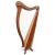 Muzikkon 36 String Ard Ri Harp Rosewood