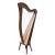 Muzikkon Mchugh Harp 27 String Rosewood Round Back