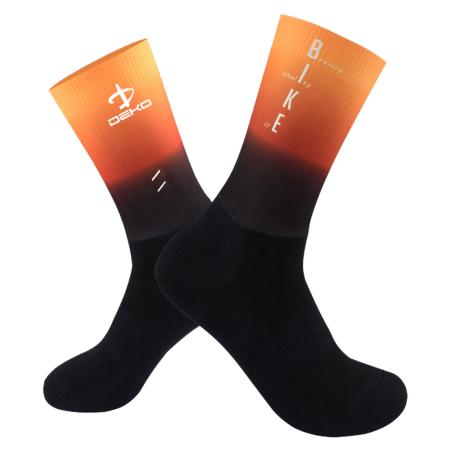 Cycling Socks Gradual Orange