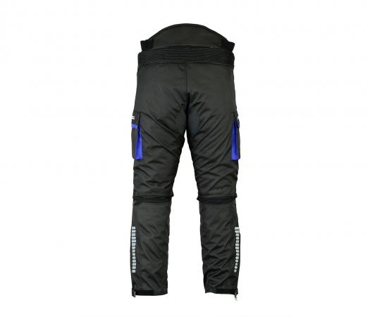 PROFIRST BIG POCKET MOTORCYCLE TROUSERS (BLUE)

Motorbike 600d Cordura Fabric Protective Men’s Trouser – Big Pocket Design
CE Approved Removable Armored
Removable and washable Lining
All seams are heat molded sealed
Special Elasticated material at Knee, Back and Waist to provide extra comfort
Velcro Strap at Ankle and Waist
Zip on Ankle
Rear 8 inch zipper for jacket attachment
Front Ease Zip