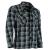 Motorcycle Gray White Check Shirt