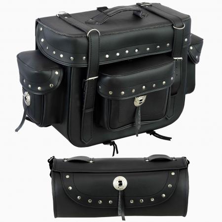 Profirst 658 Leather Saddle Bag 1 (Black)