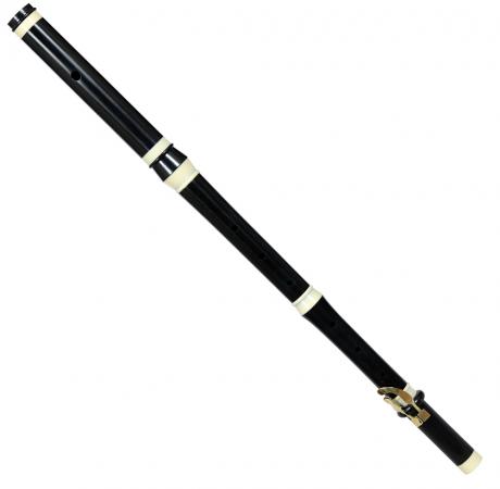 Baroque Flute Transverse | JJ Quantz | 415-440 | Tuning Slide Head Joint | 2-Keys | Grenadilla Wood