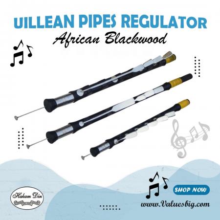 Uilleann Pipes Regulators Bass, Tenor & Baritone, African Blackwood
