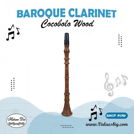 Baroque Clarinet in D (Re) - Mock Trumpet| Cocobolo wood| 2 keys