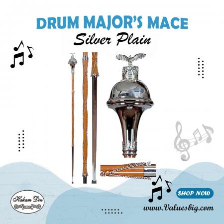 Drum Major's Mace | Silver | Plain