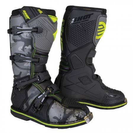 BIKE IT-Shot X10 2.0 MX Boots Adult – Black/Camo