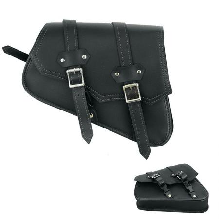 Motorcycle Left Saddle Bag Motorbike Leather Saddle Bag Pannier Waterproof