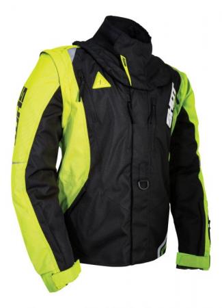 BIKE IT-Shot Flexor Advance Adult Jacket – BLACK / Neon Green