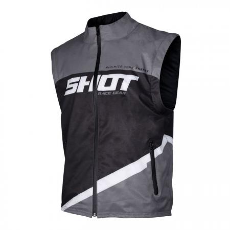 Shot Lite Bodywarmer Adult Gray Black SoftShell sleeveless jacket