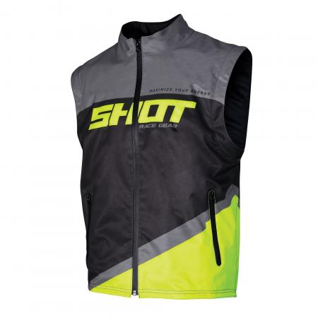 Shot Lite Bodywarmer Adult Neon Yellow SoftShell sleeveless jacket