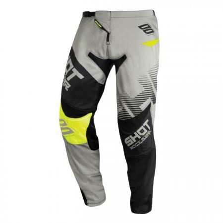 Bike it – Shot Contact MX Pants Adult – Trust Grey Neon Yellow