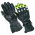 Motorbike Motorcycle Leather Gloves Vented Hard Protective Waterproof Gloves Cowhide Leather with Amara Silicon GREEN