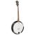 Heartland 4 String Banjo 19 Frets Irish Tenor Banjo Left Handed 24 Bracket With Closed Solid Back
