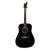 Heartland Spirit Dreadnought Steel String Guitar Kit Black