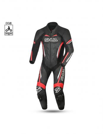 SHUA INFINITY 1PC MOTORCYCLE RACING SUIT BLACK/RED