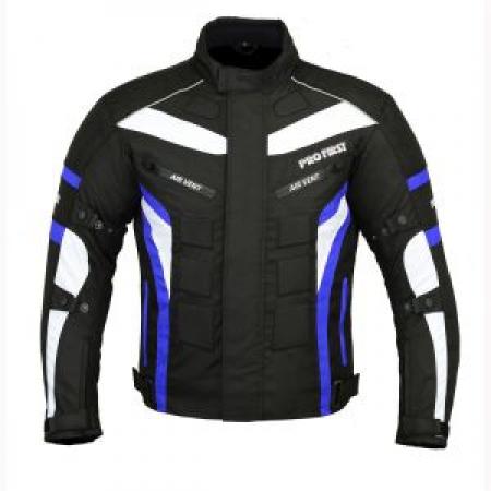 PROFIRST 6 PACKS CORDURA MOTORCYCLE JACKET (BLUE)

600D Cordura jacket
Zip Cover on Front
13 Decoration Rubber Protection
5 Air Vents
Button on Arms
Velcro on Cuff
Waterproof
Removable Lining
3 Inner Pockets 2 outer Hand Pockets
Shoulders elbow and back protectors (Removable)
Reflective Strips on Front and back