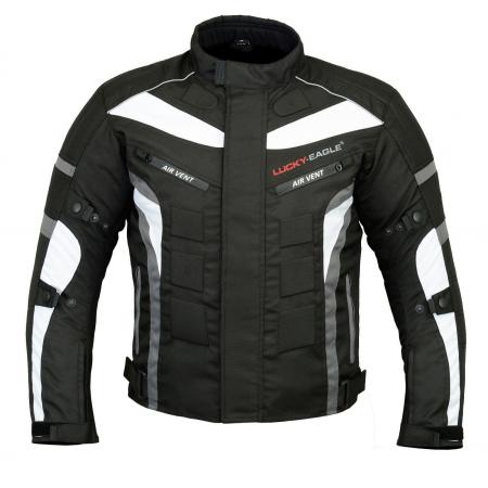 PROFIRST 6 PACKS CORDURA MOTORCYCLE JACKET (GREY)

600D Cordura jacket
Zip Cover on Front
13 Decoration Rubber Protection
5 Air Vents
Button on Arms
Velcro on Cuff
Waterproof
Removable Lining
3 Inner Pockets 2 outer Hand Pockets
Shoulders elbow and back protectors (Removable)
Reflective Strips on Front and back
