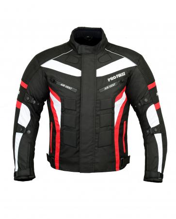 PROFIRST 6 PACKS VESTE DE MOTO CORDURA (ROUGE)