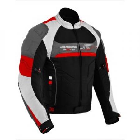 VESTE DE MOTO CORDURA PROFIRST (ROUGE)