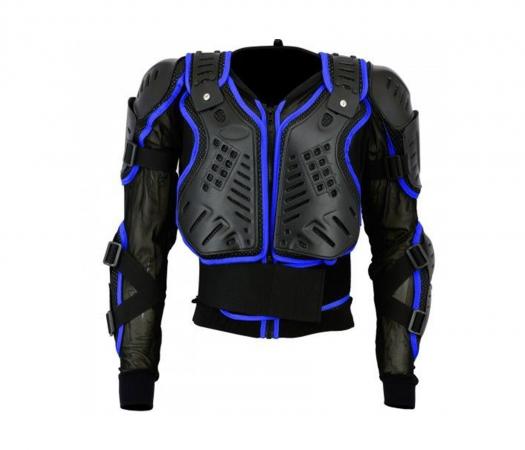 PROFIRST MOTORCYCLE BODY ARMOR (BLUE)

CE Approved New Design Body Armour Protection Jacket
CE Approved hard protection at all major place
Special Back Plated Protection
Shoulder Cups and Straps Protection
Elbow Cups Protection
Forearms Protection