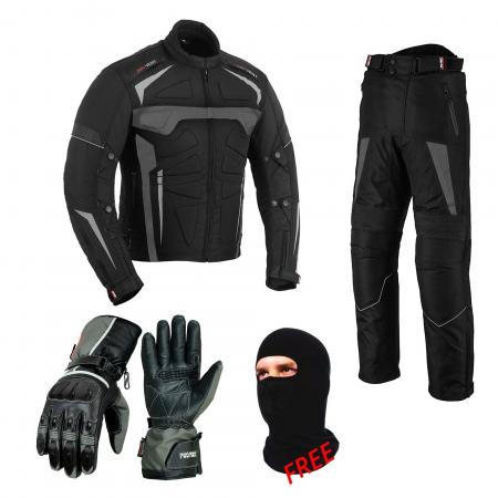 TRAJE PROFIRST Y GUANTES A JUEGO (GRIS)