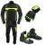 Profirst moto suit leather gloves & shoes (green)