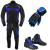 PROFIRST MOTO SUIT LEDERHANDSCHUHE UND SCHUHE (BLAU)