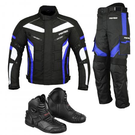 PROFIRST packs suit blue with leather boots black