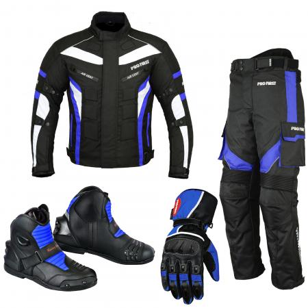 PROFIRST packs suit leather gloves and shoes (blue)