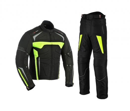 TRAJE MOTOWIZARD PARA HOMBRE CORDURA VERDE IMPERMEABLE