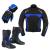 PROFIRST MOTO JACKET CHAUSSURES EN CUIR ET GANTS ASSORTIS (BLEU)